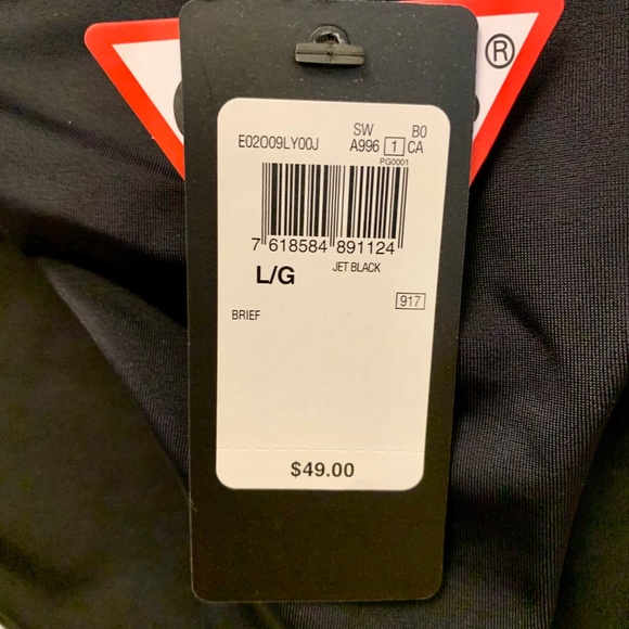 Guess Jet Black Bikini Bottom Size L - Picture 2 of 3